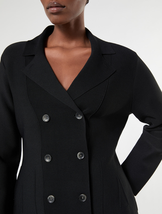Viscose knit jacket - BLACK - Marina Rinaldi - 5