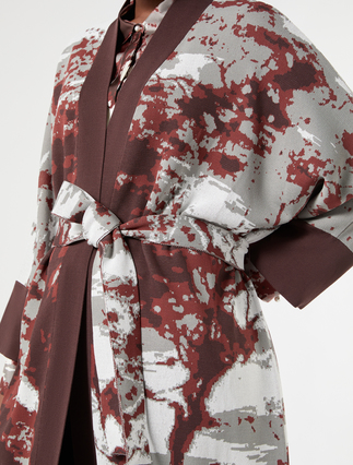 Jacquard cardigan - BRICK RED - Marina Rinaldi - 5