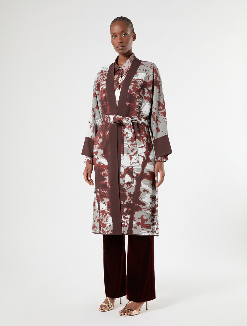 Jacquard cardigan - BRICK RED - Marina Rinaldi - 3