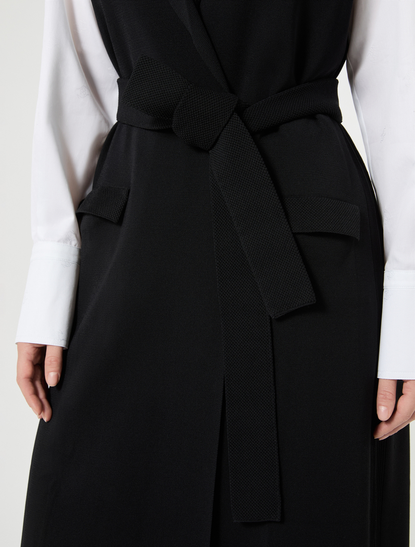 Gilet en viscose mate - NOIR - Marina Rinaldi - 5