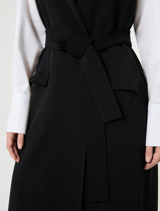 Gilet en viscose mate - NOIR - Marina Rinaldi - 5