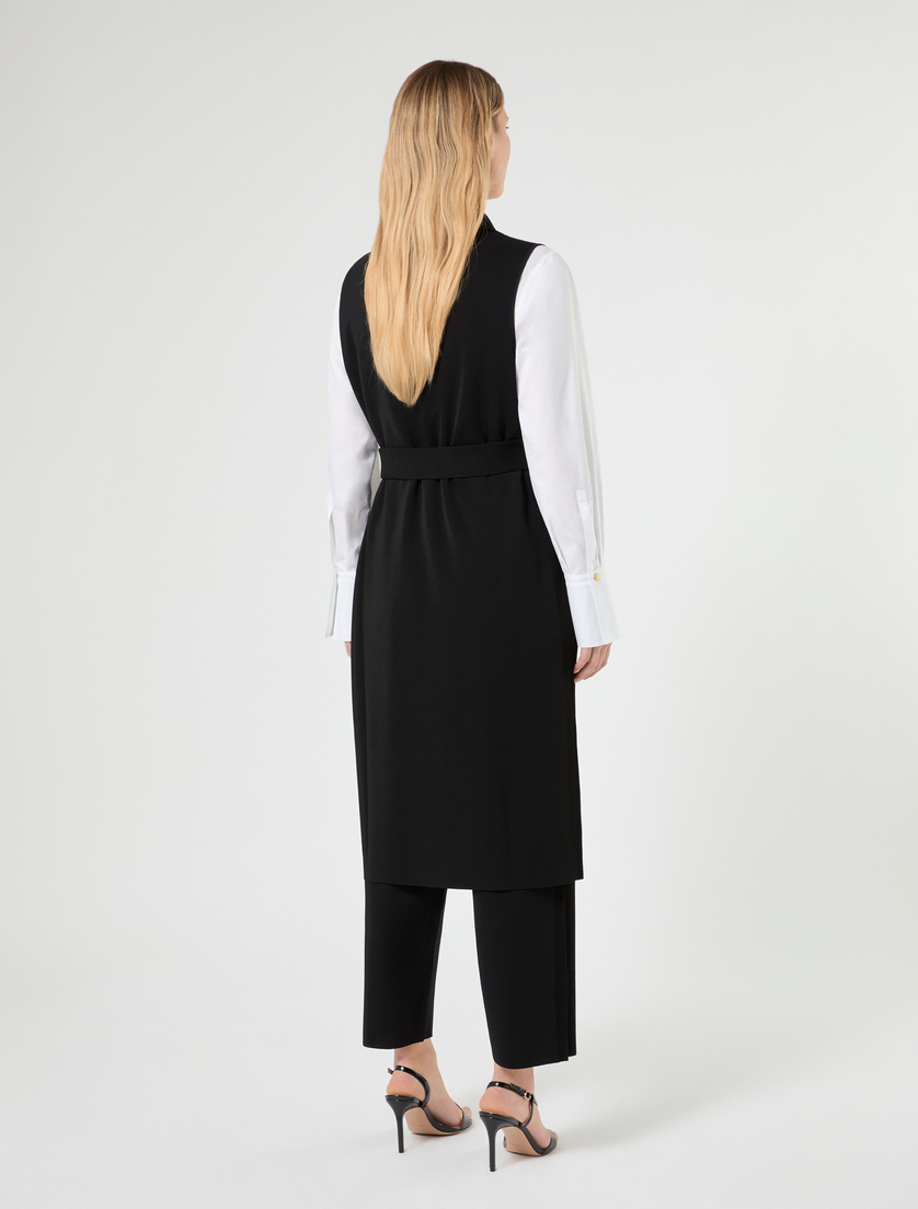 Gilet en viscose mate - NOIR - Marina Rinaldi - 4