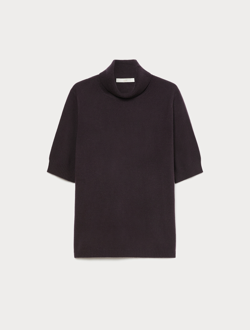 Cashmere polo-neck sweater - BROWN - Marina Rinaldi