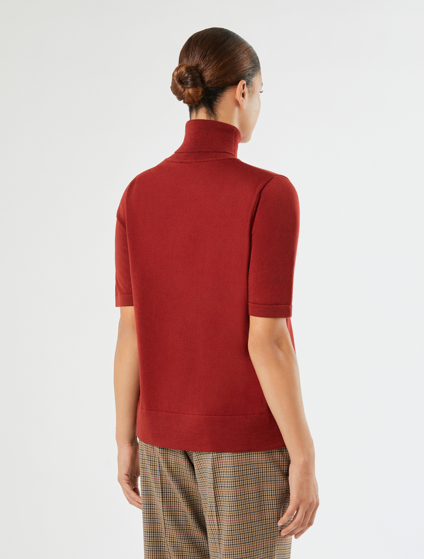 Wool polo-neck sweater - RED - Marina Rinaldi - 4