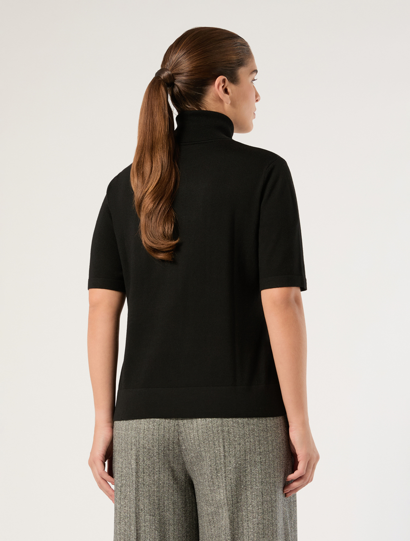 Wool polo-neck sweater - BLACK - Marina Rinaldi - 4