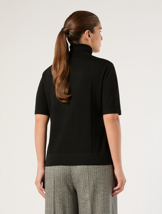 Wool polo-neck sweater - BLACK - Marina Rinaldi - 4