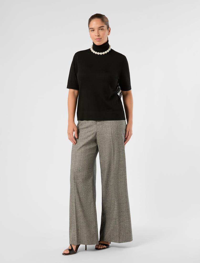 Wool polo-neck sweater - BLACK - Marina Rinaldi - 2