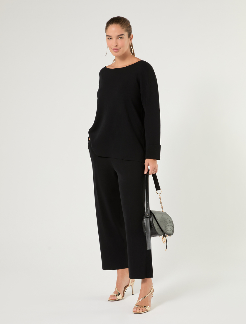 Matte viscose sweater - Marina Rinaldi