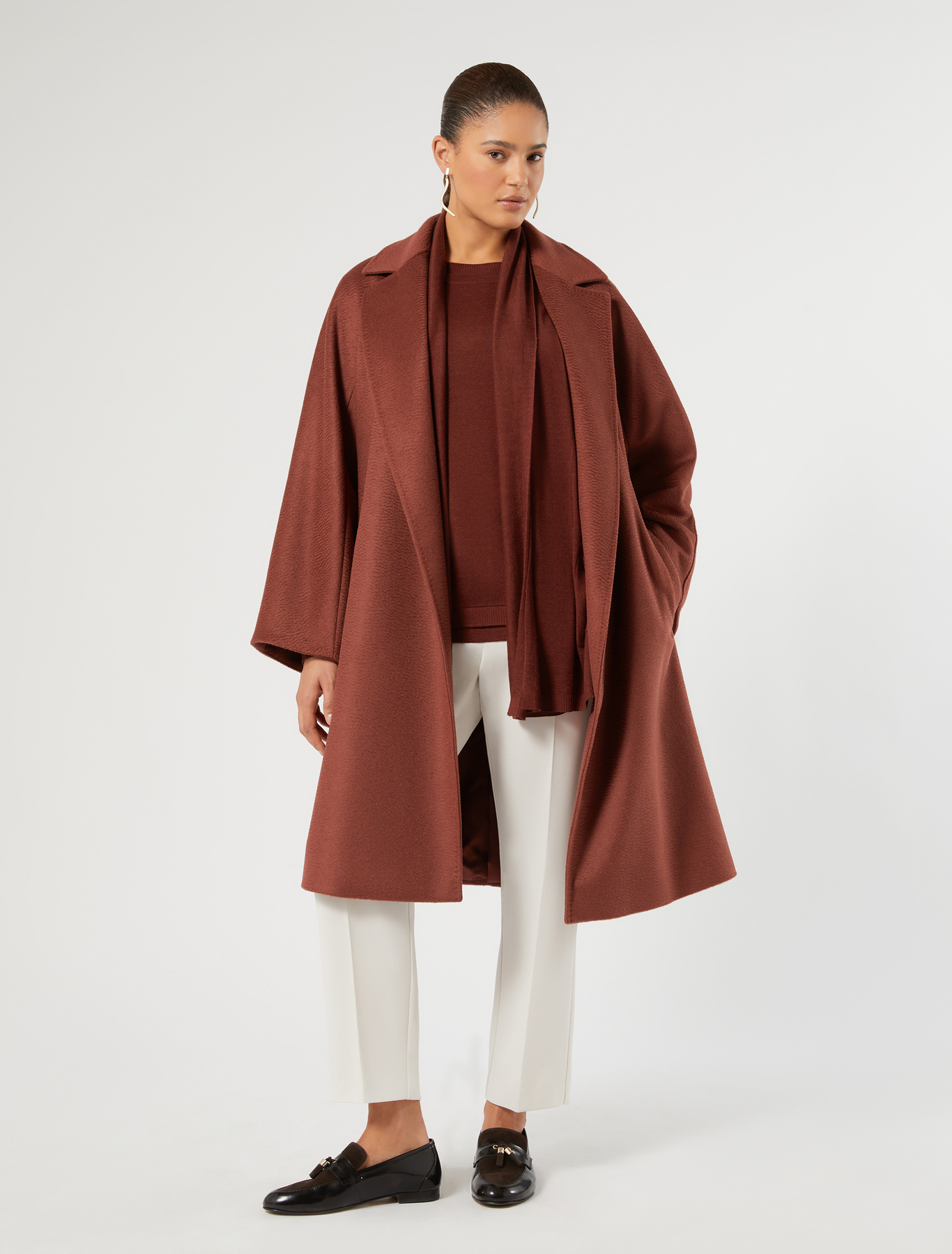 Wool, silk and cashmere sweater