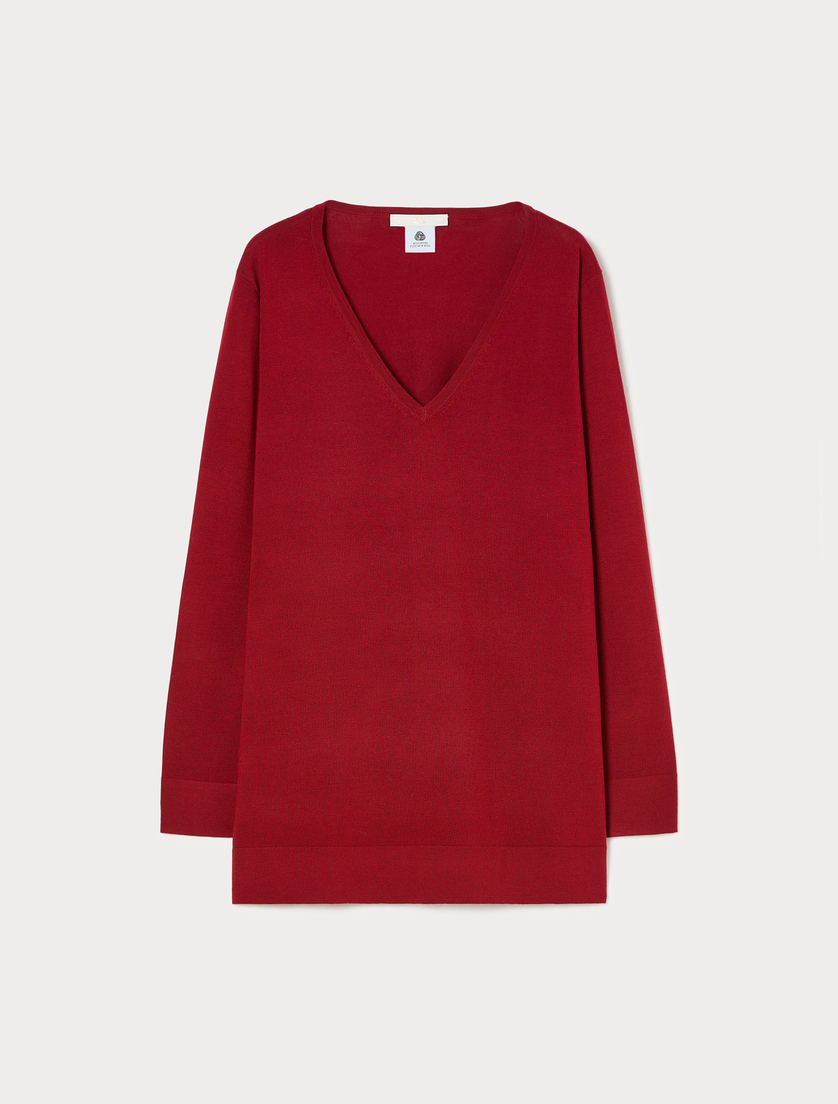 Wollpullover - ROT - Marina Rinaldi