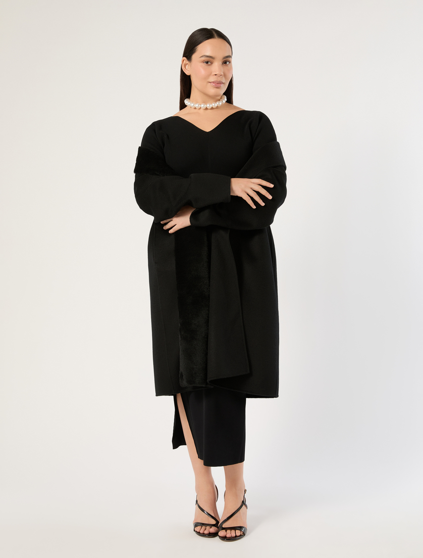 Stretch viscose sweater - BLACK - Marina Rinaldi - 2