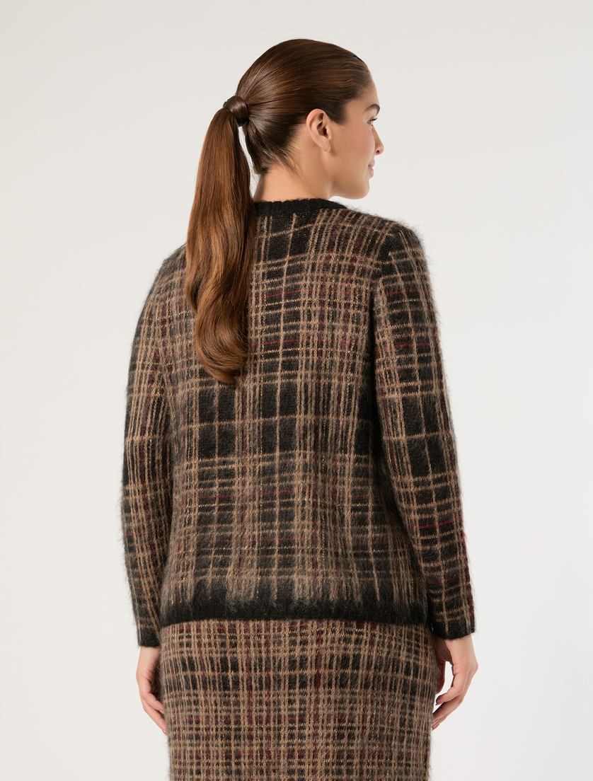 Jacquard mohair sweater - HAVANA BLACK - Marina Rinaldi - 4