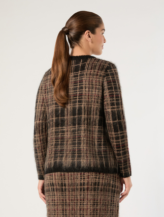 Jacquard mohair sweater - HAVANA BLACK - Marina Rinaldi - 4