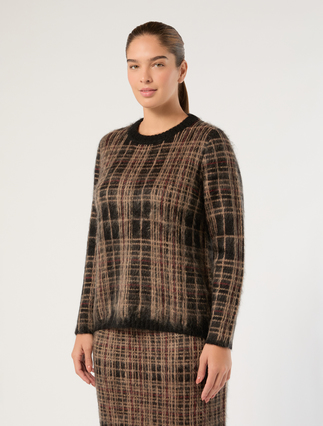 Jacquard mohair sweater - HAVANA BLACK