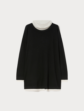 Pull en laine et cachemire avec col - Marina Rinaldi