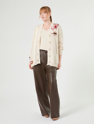 Embroidered cotton cardigan and top - Marina Rinaldi