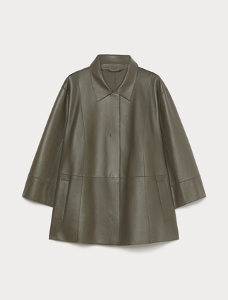 Nappa leather and jersey jacket - Marina Rinaldi