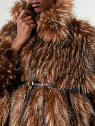 Chaqueta de textura suave - CAMEL - Marina Rinaldi - 6