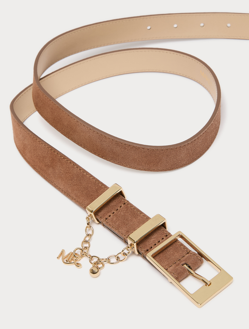 Suede belt - BROWN - Marina Rinaldi - 2