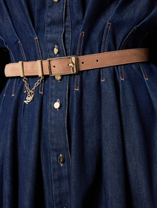 Suede belt - BROWN - Marina Rinaldi - 4