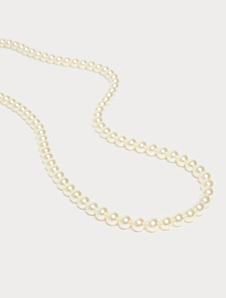Pearl-adorned belt - KRYSTALICZNY - Marina Rinaldi - 2