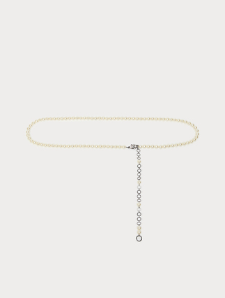Pearl-adorned belt - KRYSTALICZNY