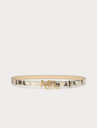 Leather belt - STONE