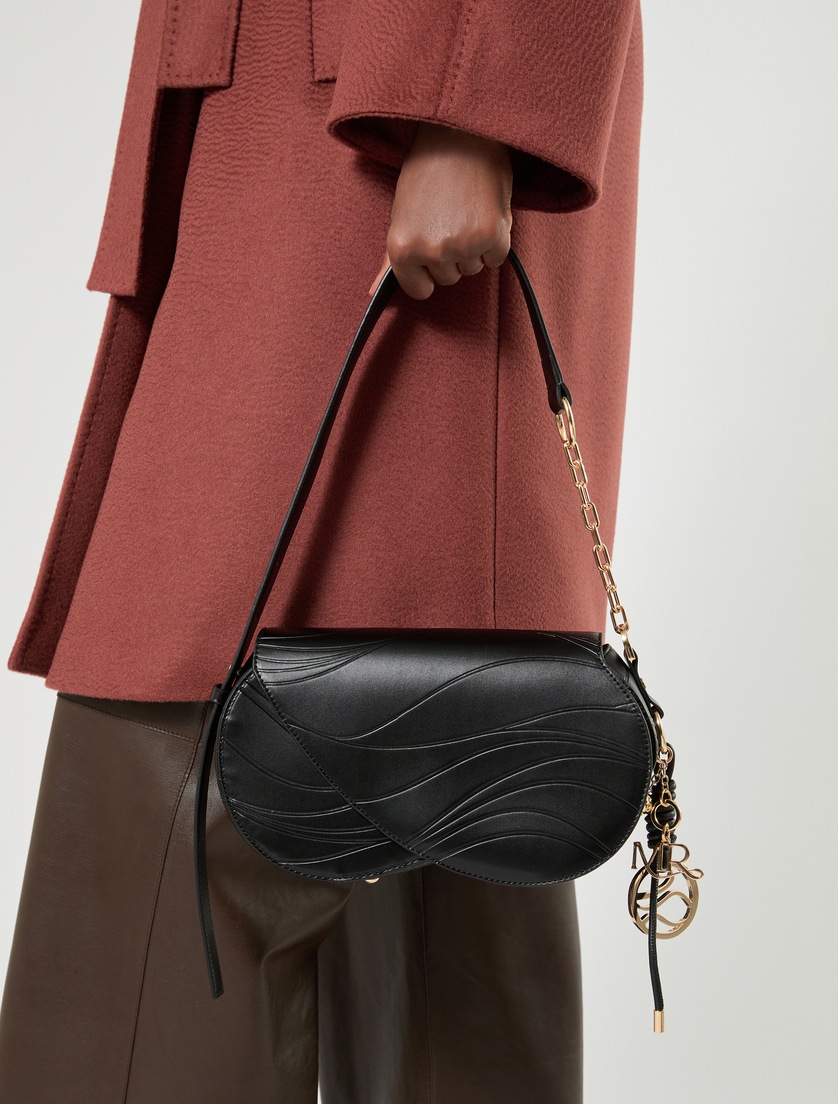 Sac à rabat ondulé et breloques - NOIR - Marina Rinaldi - 6