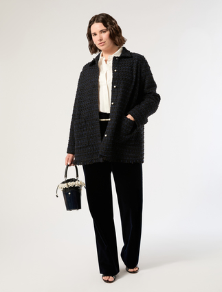 Bucket bag with pearls - BLACK - Marina Rinaldi - 6