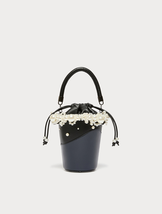 Bucket bag with pearls - Marina Rinaldi