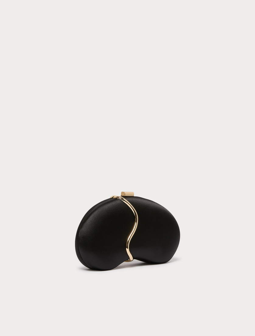 Satin clutch bag - BLACK - Marina Rinaldi - 2