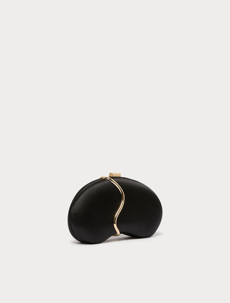 Satin clutch bag - BLACK - Marina Rinaldi - 2