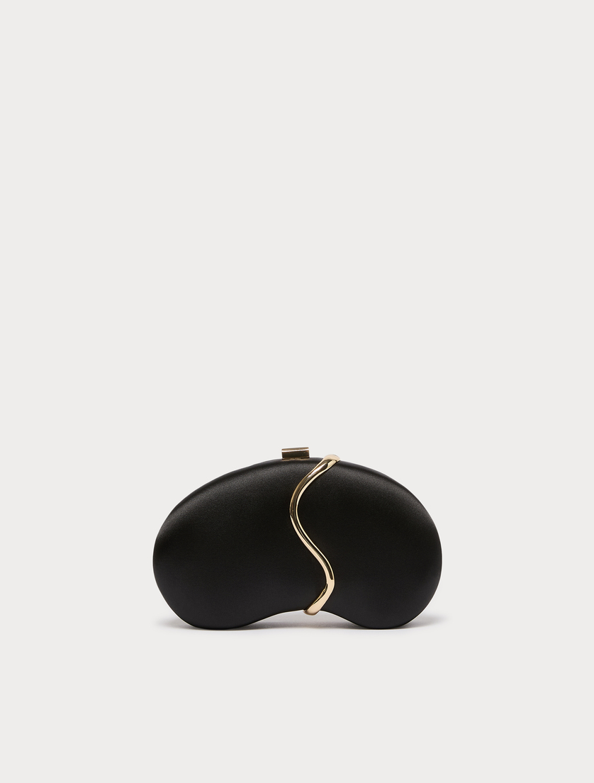 Satin clutch bag - BLACK - Marina Rinaldi - 3