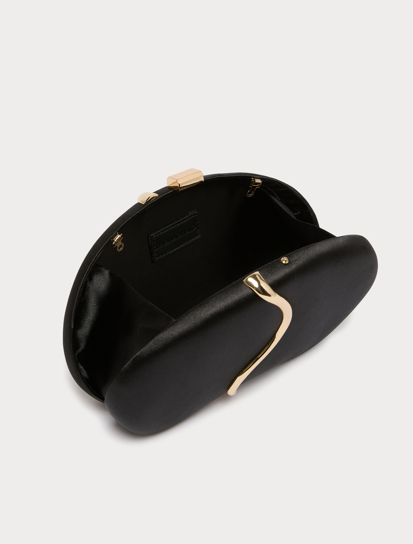 Satin clutch bag - BLACK - Marina Rinaldi - 5