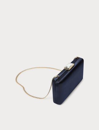 Satin clutch bag - ULTRAMARINE - Marina Rinaldi - 2