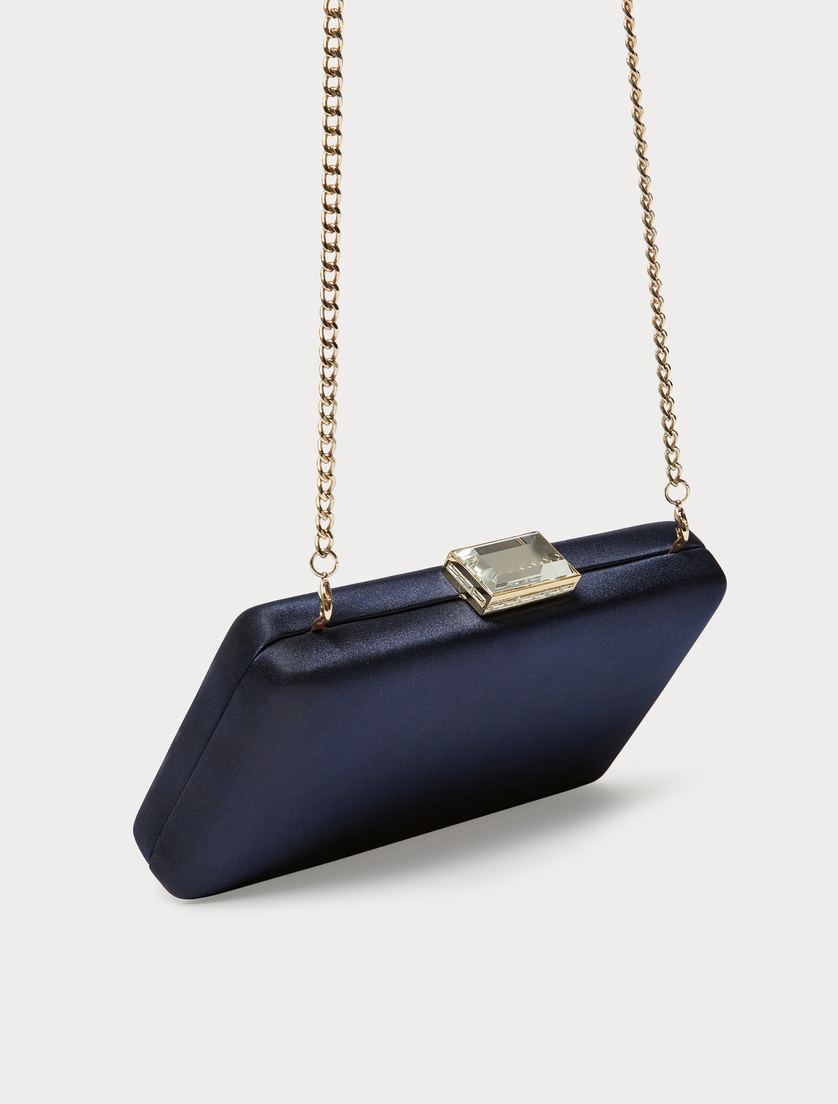 Satin clutch bag - ULTRAMARINE - Marina Rinaldi - 3