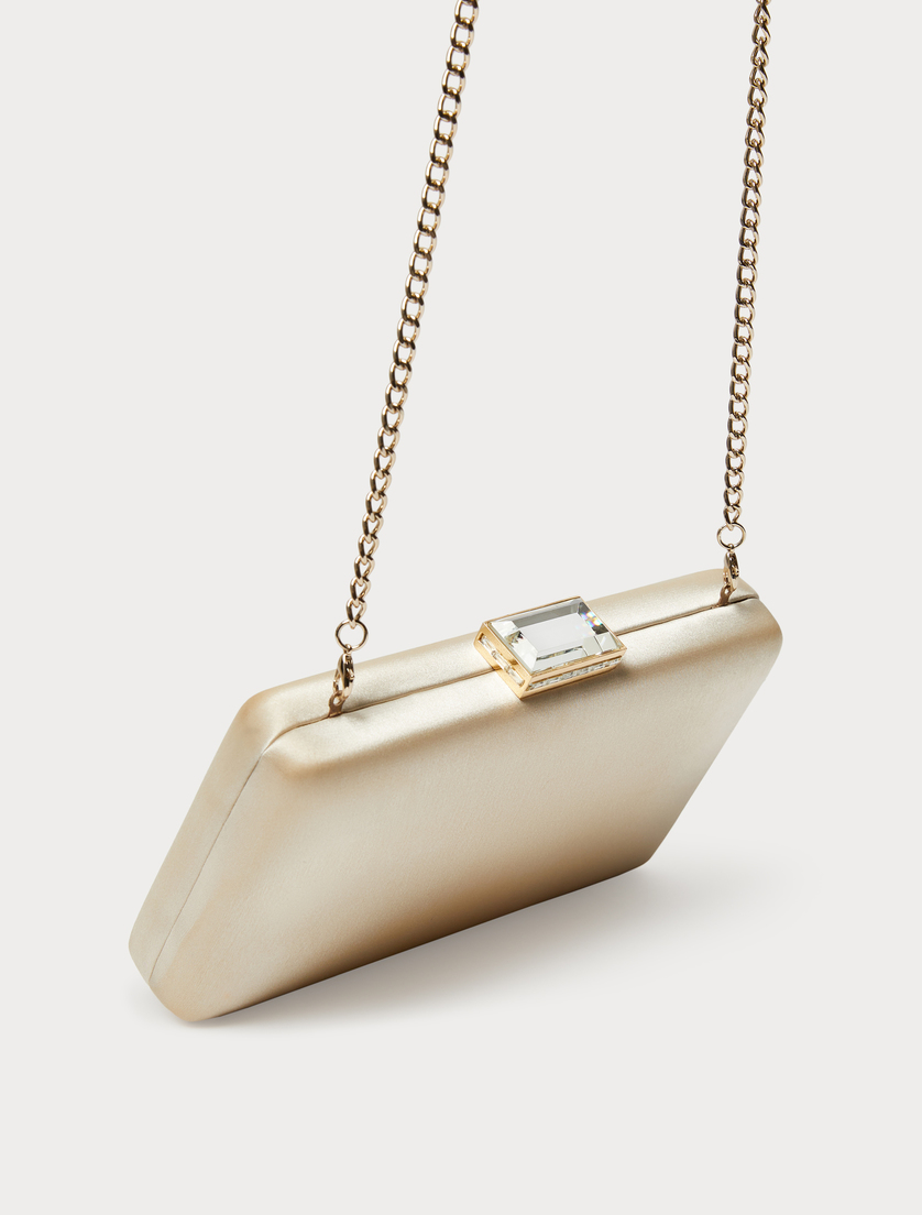 Clutch aus Satin - BEIGE - Marina Rinaldi - 3