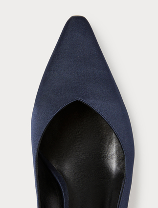 Slingback-Pumps aus Satin - Marina Rinaldi