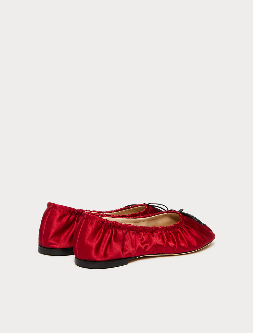 Satin ballet flats - CHERRY - Marina Rinaldi - 3
