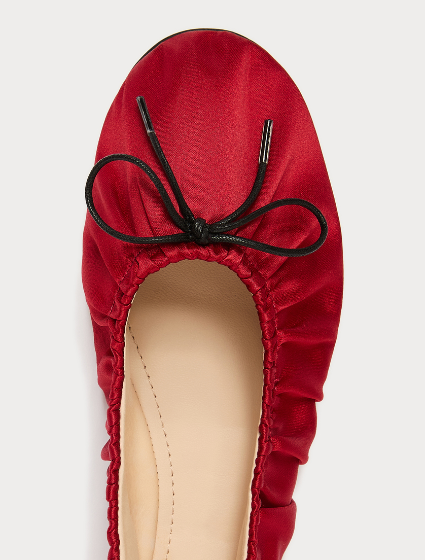 Satin ballet flats - CHERRY - Marina Rinaldi - 4