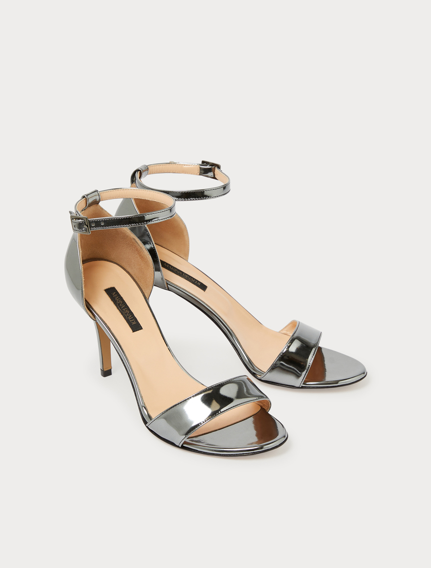 Sandalen in Spiegel-Optik - MITTELGRAU - Marina Rinaldi - 2