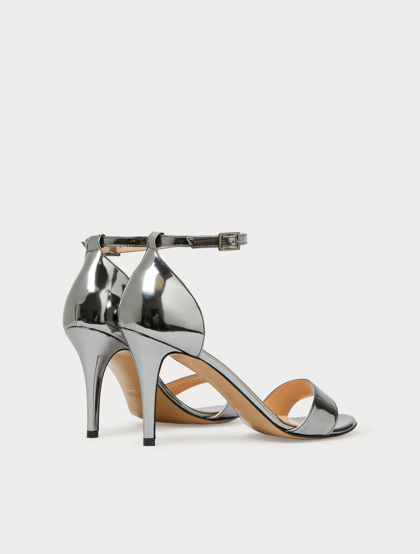 Sandalen in Spiegel-Optik - MITTELGRAU - Marina Rinaldi - 3