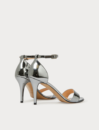 Sandalen in Spiegel-Optik - MITTELGRAU - Marina Rinaldi - 3