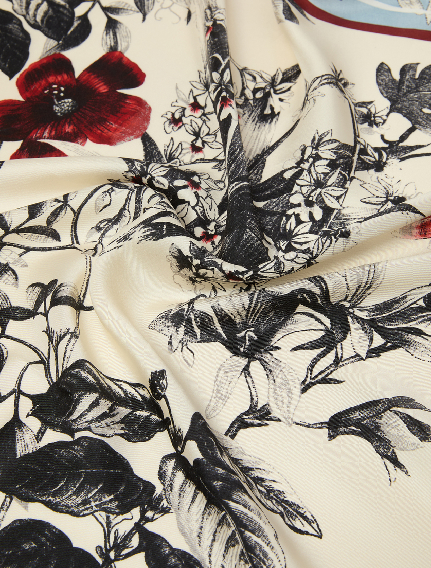 Silk twill scarf - LIGHT BLUE - Marina Rinaldi - 2