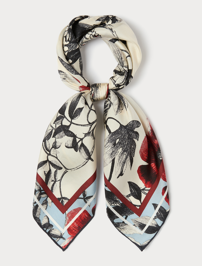 Silk twill scarf - LIGHT BLUE - Marina Rinaldi - 3