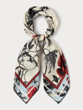 Silk twill scarf - LIGHT BLUE - Marina Rinaldi - 3