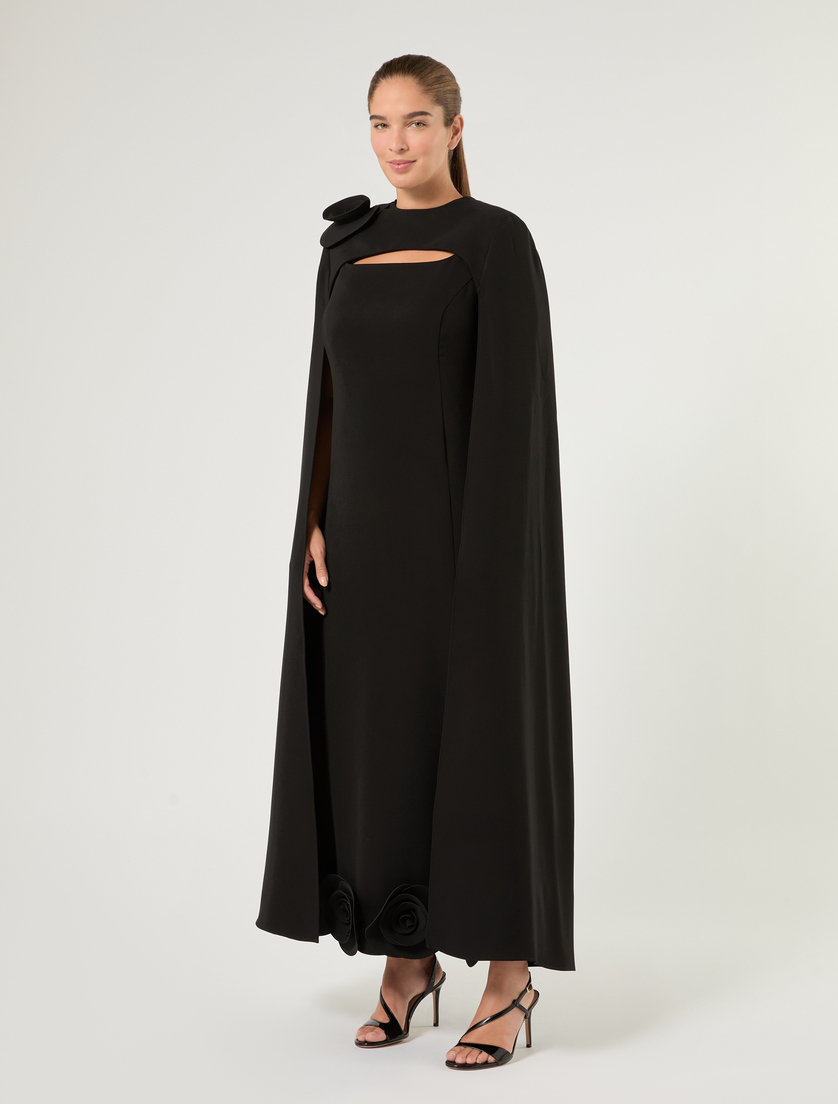Long cady cloak - BLACK - Marina Rinaldi