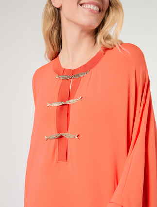 Kaftankleid aus Jersey - KORALLE - Marina Rinaldi - 6