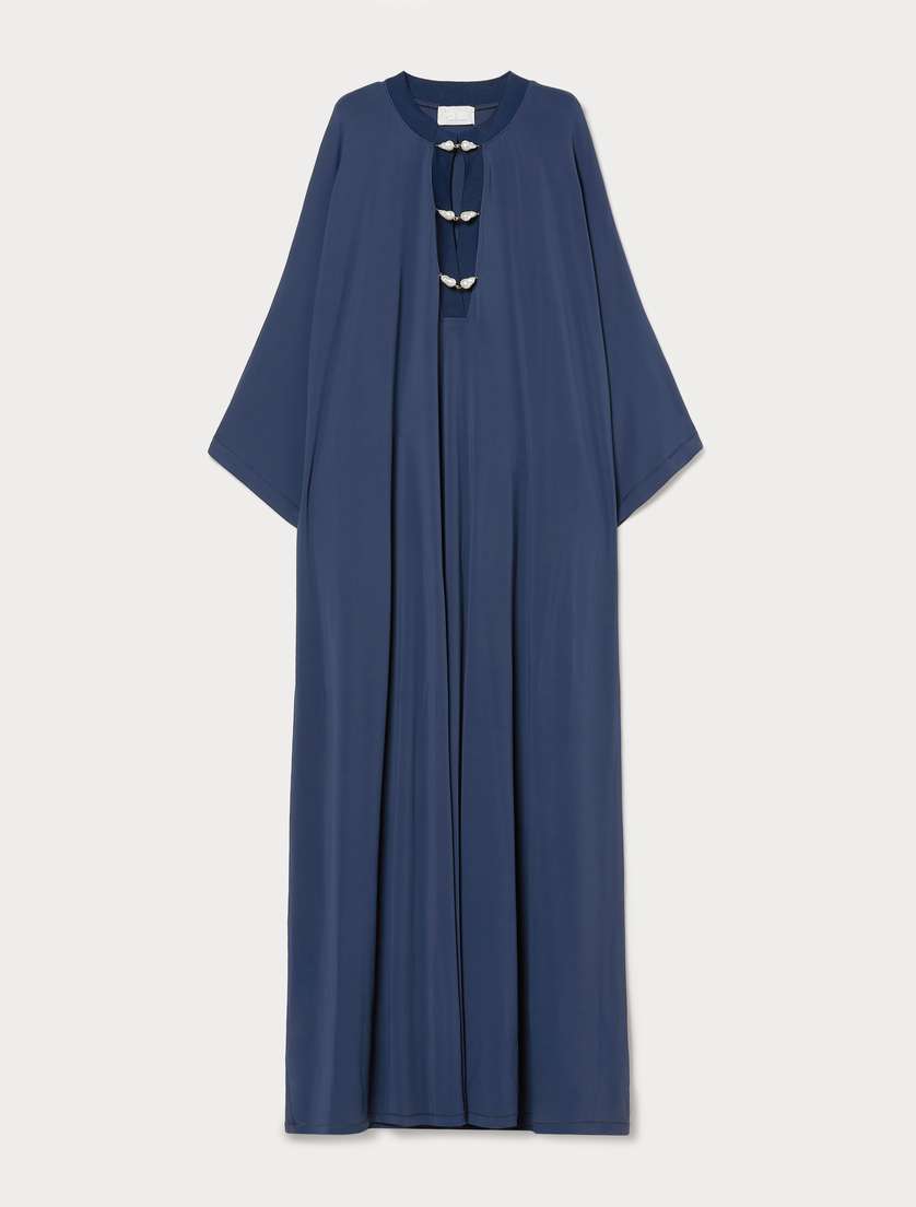 Kaftankleid aus Jersey - NACHTBLAU - Marina Rinaldi