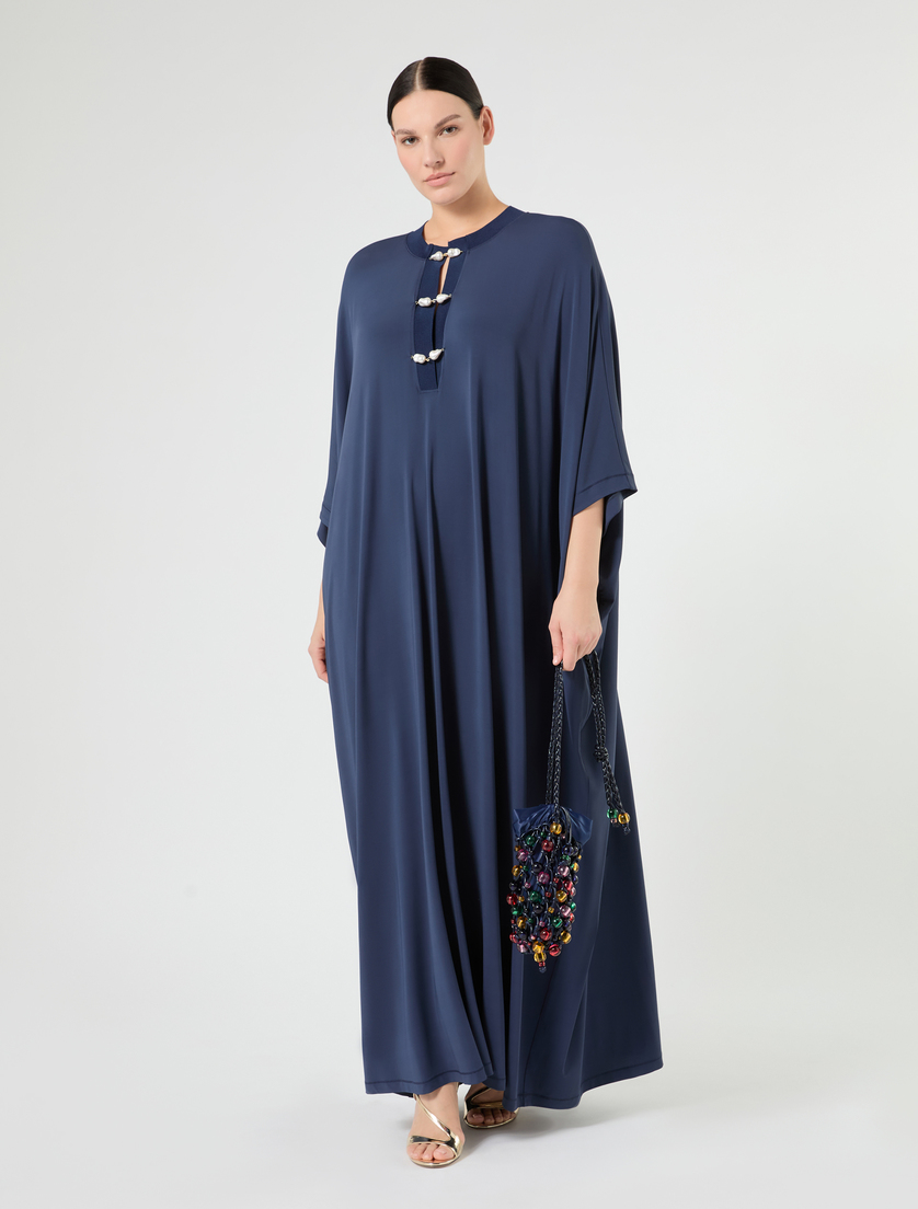 Kaftankleid aus Jersey - NACHTBLAU - Marina Rinaldi - 2